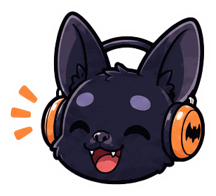 Coke, the BeatBuddy bat mascot, singing along